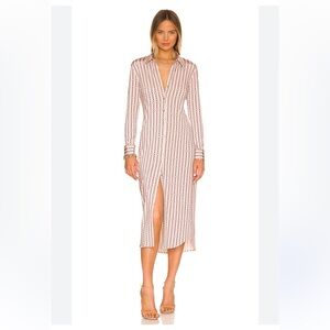 Revolve L'AGENCE Raelynn Shirt Dress
